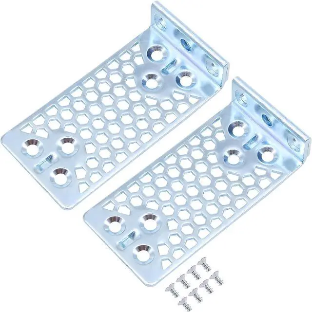 Alt view image 2 of 4 - Rack Mount Kit for Cis-co 19" Switches, Rack Mount Ear Compatible with Cis-co 3650 3680 2960-X Series - OEM