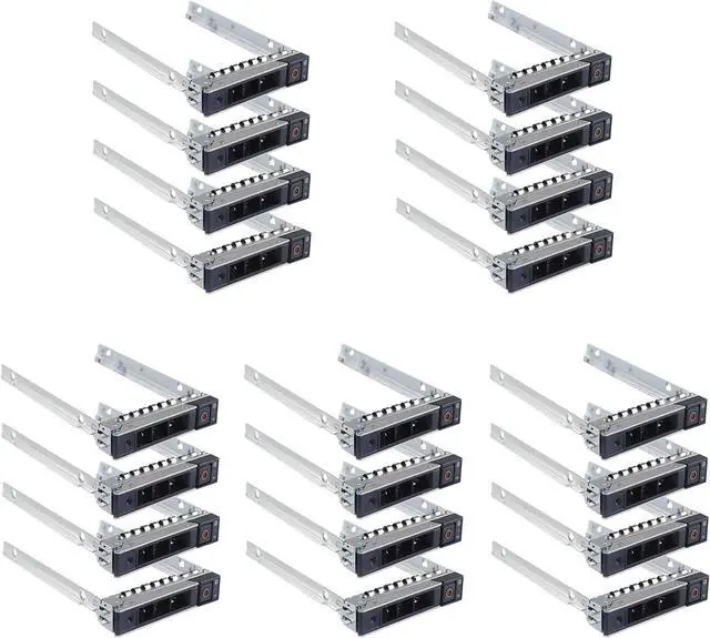 Main image of 20-Pack 2.5" Hard Drive Tray Caddy DXD9H 0DXD9H Hard Drive Bracket Compatible for D-ELL PowerEdge 16th Generation T560 R660 R6615 R6625 R7615 R7625 R760 R760xs R860 R960 HS5610 HS5620 - OEM