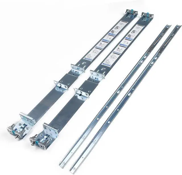 Alt view image 4 of 7 - 1U Static Ready Rails Kit 053D7M 53D7M Compatible with D-ELL PowerEdge R320 R420 R620 R330 R430 R630 R440 R640