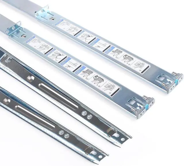 Alt view image 5 of 7 - 1U Static Ready Rails Kit 053D7M 53D7M Compatible with D-ELL PowerEdge R320 R420 R620 R330 R430 R630 R440 R640