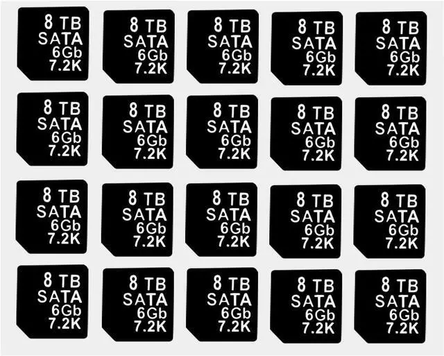 Alt view image 4 of 6 - 10-Pack Hard Drive Tray Caddy 3.5" X7K8W 0X7K8W with 20PCS Capacity Sticker Label - OEM