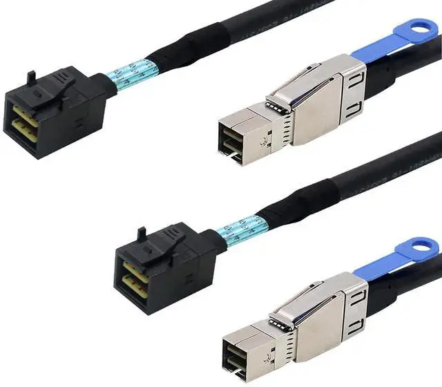Main image of Heretom 2PCS External Mini SAS HD SFF-8644 to Mini SAS HD SFF-8643 Data Server Raid 1m 3.3FT Cable - OEM