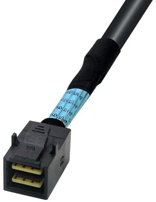 Alt view image 4 of 6 - Heretom 2PCS External Mini SAS HD SFF-8644 to Mini SAS HD SFF-8643 Data Server Raid 1m 3.3FT Cable - OEM