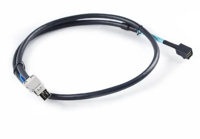 Alt view image 6 of 6 - Heretom 2PCS External Mini SAS HD SFF-8644 to Mini SAS HD SFF-8643 Data Server Raid 1m 3.3FT Cable - OEM