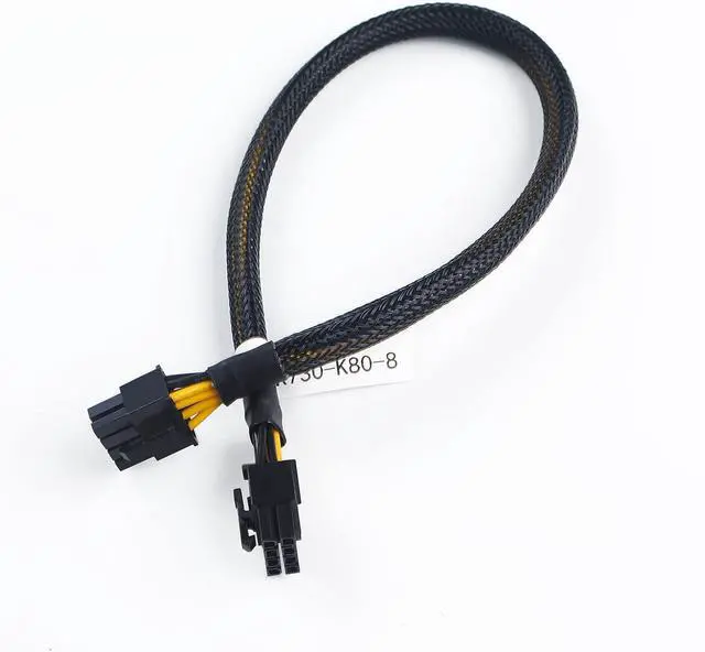 Alt view image 6 of 7 - Power Cable for D-ELL R730 8Pin to Nvidia K80 M40 M60 P40 P100 PCIE GPU 8Pin 35CM - OEM