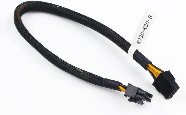Alt view image 7 of 7 - Power Cable for D-ELL R730 8Pin to Nvidia K80 M40 M60 P40 P100 PCIE GPU 8Pin 35CM - OEM