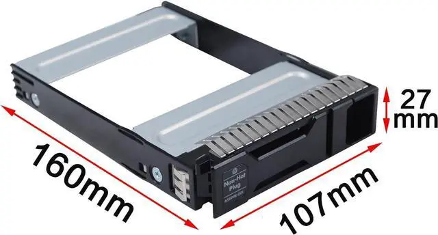 Alt view image 2 of 6 - Hard Drive Tray Caddy 3.5 Non Hot Plug SSD Caddy 652998-001 Hard Drive Bracket Compatible for H-P Proliant Gen8 Servers DL160 DL320e ML310e BL420c - OEM