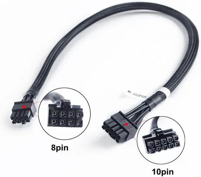 Alt view image 2 of 5 - Power Cable 10pin to 8pin Hard Drive Backplane Power Supply Cable Compatible for H-P Proliant ML350P G8 - OEM