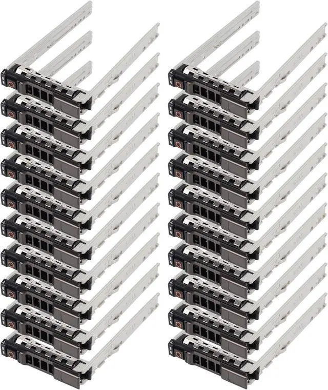 Main image of 20 Pack Hard Drive Bracket 2.5" SSD Caddy 8FKXC Hard Drive Tray Caddy SAS SATA Caddy Compatible for D-ELL PowerEdge R720 R630 R730 R830 R930 T430 T440 T640 R720XD - OEM