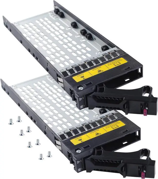 Main image of 2-Pack Hard Drive Tray Caddy 2.5" SFF SAS/SATA SSD Bracket P14405-001 Hard Drive Bracket Compatible for H-PE MSA M2 1060 2060 2040 M2 - OEM