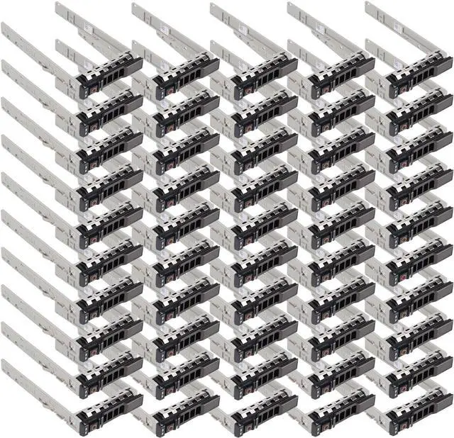 Main image of 50 Pack Hard Drive Bracket 2.5" SSD Caddy 8FKXC Hard Drive Caddy SAS SATA Caddy Compatible for D-ELL PowerEdge R720 R630 R730 R830 R930 T430 T440 T640 R720XD - OEM