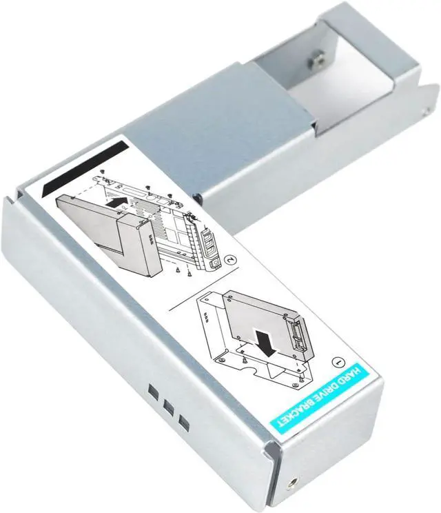 Alt view image 2 of 5 - 2.5 to 3.5 Hard Drive Adapter 9W8C4 Y004G WWGPK SSD Adapter Bracket Compatible for 3.5" Hard Drive Tray Caddy X7K8W KG1CH T440 R530 R540 R440 R740 R730 R430