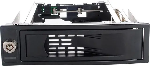 Main image of 5.25in Trayless Hot Swap Mobile Rack for 3.5in Hard Drive - Internal SATA Backplane Enclosure - Lockable drive bay with SATA Power Cable and Led Light - OEM