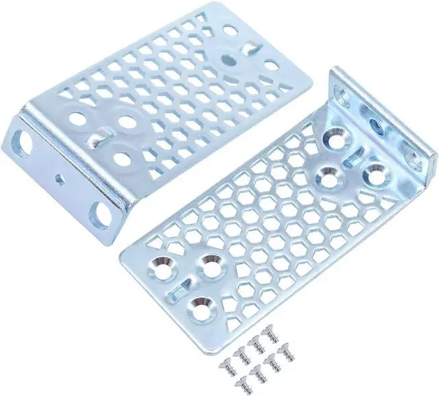 Alt view image 3 of 4 - Rack Mount Kit for Cis-co 19" Switches, Rack Mount Ear Compatible with Cis-co 3650 3680 2960-X Series - OEM