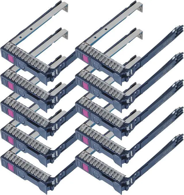 Main image of 10-Pack Hard Drive Tray Caddy 2.5" NVMe SSD Caddy 727695-001 Hard Drive Bracket Compatible with H-P Proliant DL325 DL360 DL380 DL385 DL560 DL580 ML350 Gen10 G10 Servers - OEM