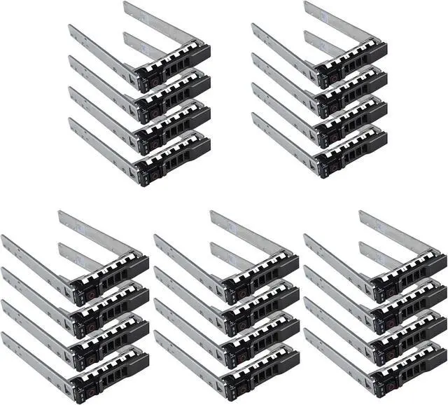 Main image of 20-Pack Hard Drive Tray Caddy 2.5" SSD HDD Caddy G176J 0G176J Hard Drive Bracket SAS SATA Caddy Compatible for D-ELL PowerEdge R720 R630 R730 R830 R930 T430 T440 T640 R720XD - OEM