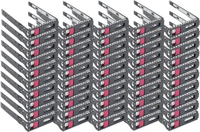 Main image of 50 Pack Hard Drive Bracket 774026-001 797520-001 797519-001 SSD Caddy 3.5 Hard Drive Tray Caddy Compatible with H-P ProLiant ML110 ML350 DL325 ML30 DL20 G10 Gen10 H-P Apollo 4510 4200 G9 Gen9 - OEM