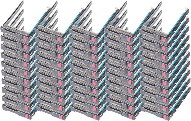 Main image of 50 Pack Hard Drive Bracket 651687-001 651699-001 SSD Caddy 2.5 Hard Drive Tray Caddy Compatible with H-P Proliant DL320e DL360e DL360P DL380p DL385p DL560 ML310e G8 Gen8 DL380 DL350 DL360 G9 Gen9 - OEM