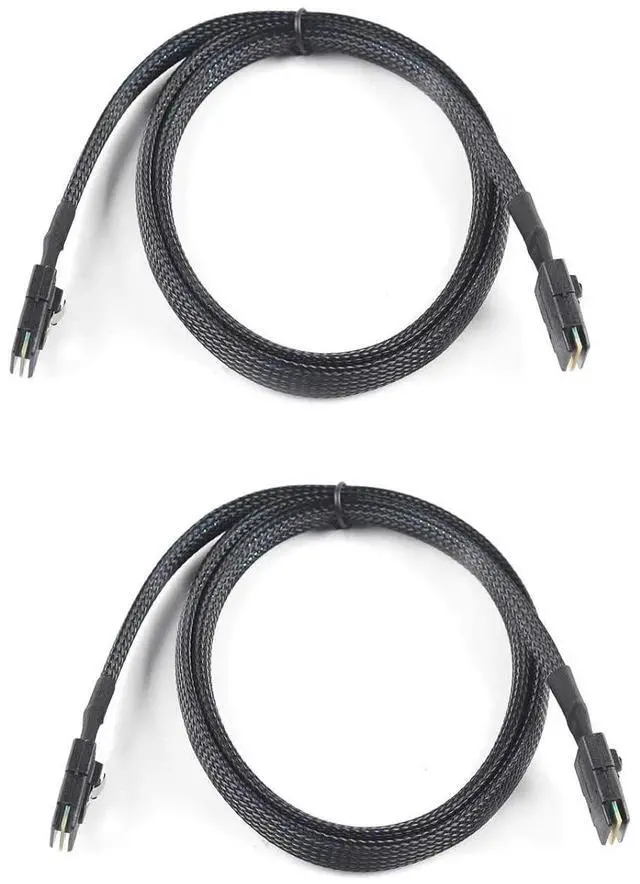 Main image of Heretom 2PCS Internal Mini SAS 36-Pin 8087 to SFF-8087 Cable 1M 3.3 Feet - OEM