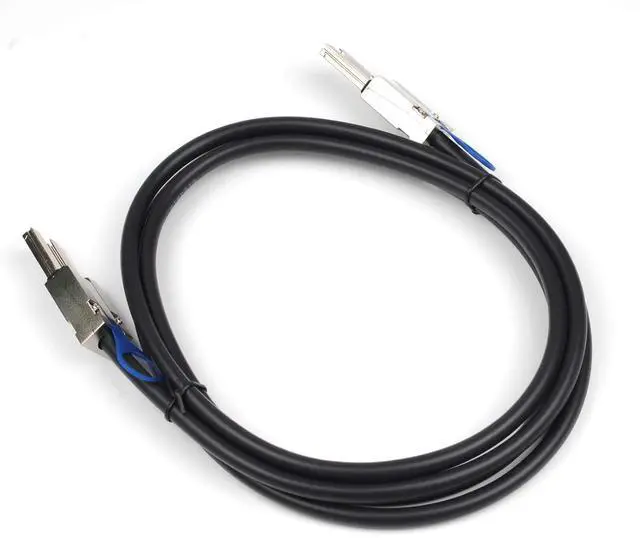 Alt view image 2 of 6 - Heretom 2PCS Mini SAS26P SFF-8088 to SFF-8088 2M 6.6 feet External Cable Attached SCSI - OEM
