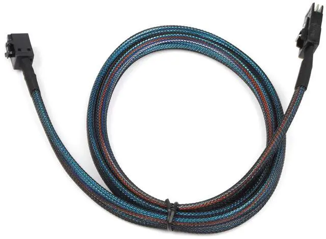 Alt view image 2 of 7 - Heretom 2PCS Internal Mini SAS HD SFF-8643 to SFF-8087 Cable, Internal Mini SAS HD Cable Compatible with RAID or PCI Express Controller 3.3ft 1M - OEM