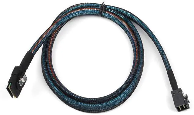 Alt view image 4 of 7 - Heretom 2PCS Internal Mini SAS HD SFF-8643 to SFF-8087 Cable, Internal Mini SAS HD Cable Compatible with RAID or PCI Express Controller 3.3ft 1M - OEM