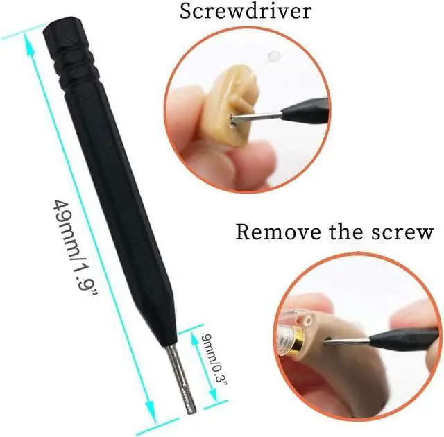 Alt view image 6 of 7 - Hearing Aid Cleaning and Care Kits Portable Cleaning Tools with Case Suitable for Earbud, Headphones, Airpods, Hearing Amplifier (9)