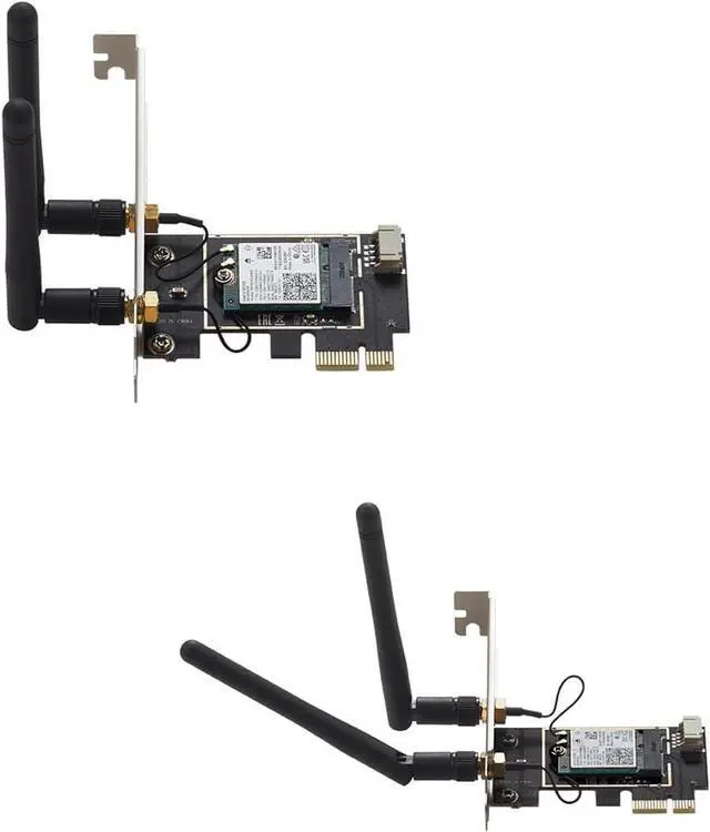 Alt view image 6 of 7 - PCIe Network Card with BE200 Chip Compatible with Wi-Fi7 Bluetooth 5.4  6 GHz 5800 Mbps Tri-Band Wire Less Adapter for Desktop PC, PCIe x1/x4/x8/x16 Support, MU-MIMO & GIGA-BIT Network