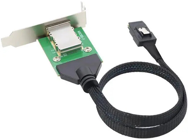 Alt view image 5 of 6 - Mini SAS HD SFF-8087 to SFF-8088 Internal External Converter Cable, 28AWG Copper High-Speed Harness, 6Gbps Data Transfer (0.5M/19.68in)