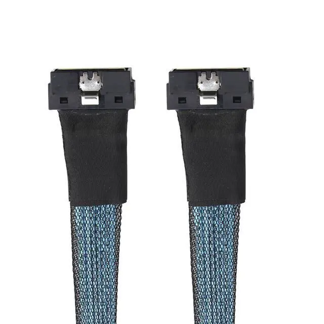 Alt view image 3 of 6 - PCIe SlimSAS LP Low Profile SFF-8654 8i 74P to LP 8X High Speed Internal Cable \u2013 24Gbps 85m 30AWG Server Data Harness (0.5M/19.68in)