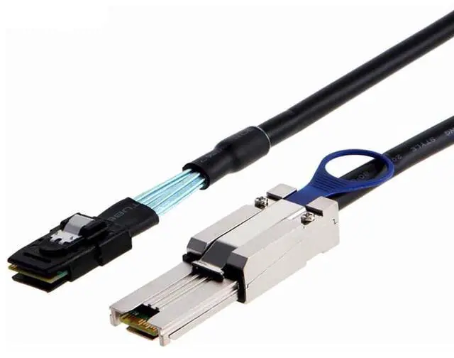 Alt view image 6 of 6 - Mini SAS 8087 to SAS HD SFF 8088 Internal External Server Cable \u2013 6Gbps High Speed 28AWG Copper Data Transfer Cord, 10 Ohm Impedance (2M)