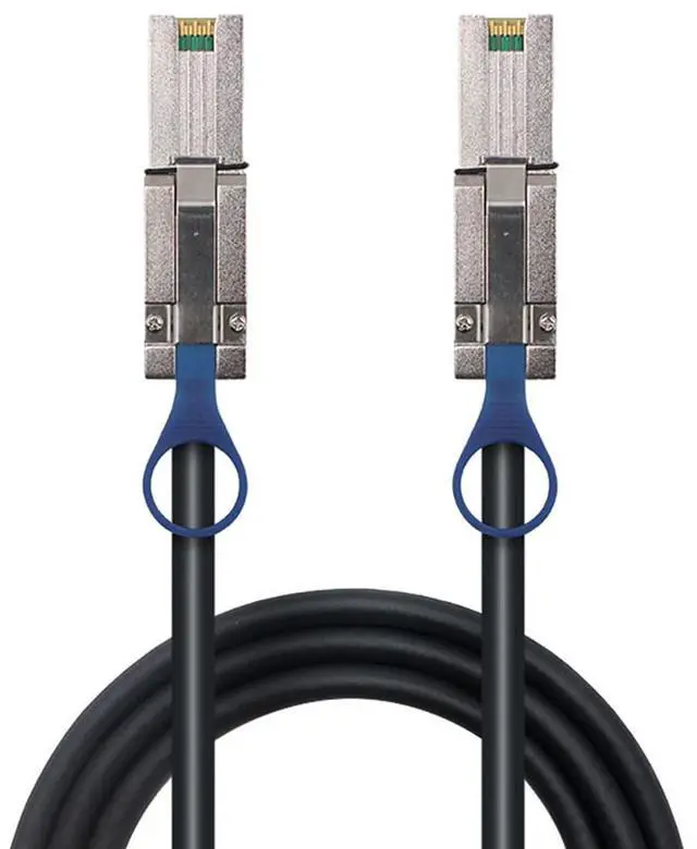 Main image of Mini SAS HD SFF 8088 26P to SAS HD 8088 Stacking Server Cable \u2013 6Gbps High Speed 28AWG Copper Data Transfer Cord, 10 Ohm Impedance (3M)