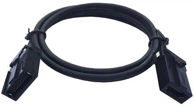 Alt view image 2 of 6 - High-Definition E Type Male 19P to AF Female 19P Car Audio Video Cable \u2013 Compatible with HDMI 1.4V, 30AWG 4K Ultra HD Anti-Vibration Connector, ABS Housing (1M)