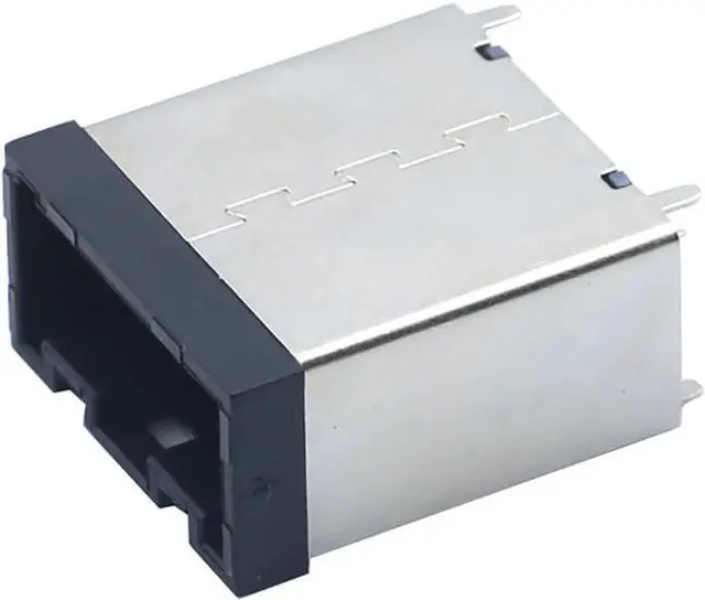 Alt view image 2 of 6 - E Type Connector 19Pin Female 180Degree Adapter  Compatible with HDMI, 8K High-Definition Anti-Vibration Board Mount for Automotive and Industrial Applications