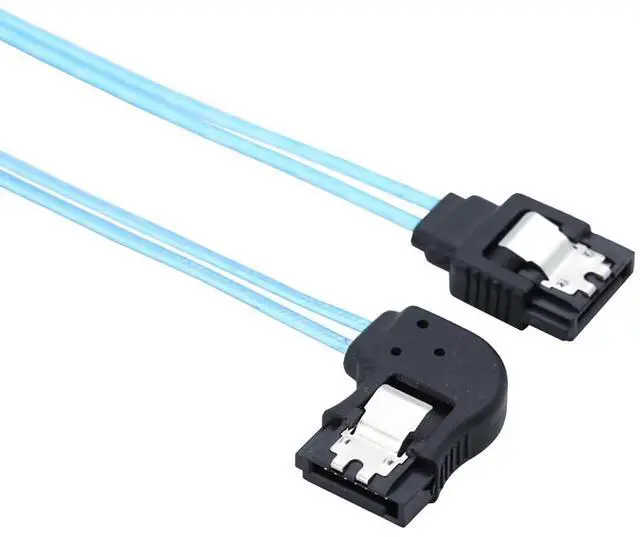 Alt view image 4 of 6 - SATA 7P Female Right Angle to SATA Female 180 Degree Cable \u2013 12Gbps SAS High Speed Server Hard Drive Connection, 30AWG Low-Loss Wire (0.3M)