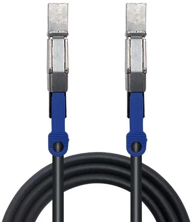 Alt view image 2 of 5 - Mini SAS HD SFF-8644 to Mini SAS SFF-8644 Cable with IC \u2013 High Speed Server Aggregation Cable, 12Gbps, 28AWG, Low-Loss Flat Interface (0.5M)