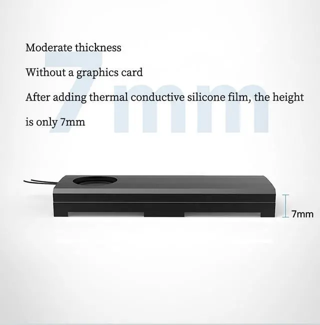 Alt view image 7 of 7 - M.2 NGFF NVMe SSD Heatsink with Turbo Cooling Fan and Thermal Silicone Pad  7000RPM Silent Fan, Tool-Free Installation, 7mm Height, Compatible with Desktop & Laptop M.2 2280 SSDs (Golden)