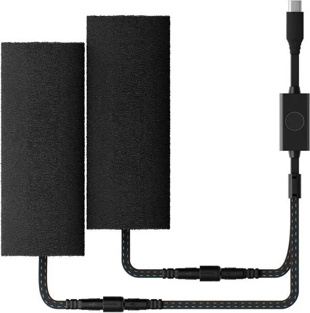 Main image of USB-C Heated Motorcycle Handlebar Grips Double-Pole Switch with 5 Temperature Levels and Memory  Aramid Fiber Heated Pads with PD Fast Charging, Waterproof Switch, Mount