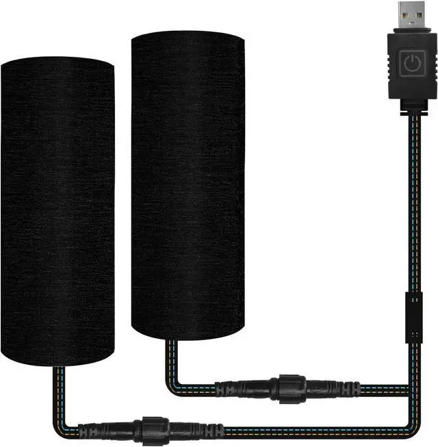 Main image of USB Heated Motorcycle Handlebar Grips 5V with 6-Level Temperature Control and Memory, Aramid Fiber Hand Warmers with Waterproof Switch, Mount, Compatible with Motorbikes, Scooters, ATVs