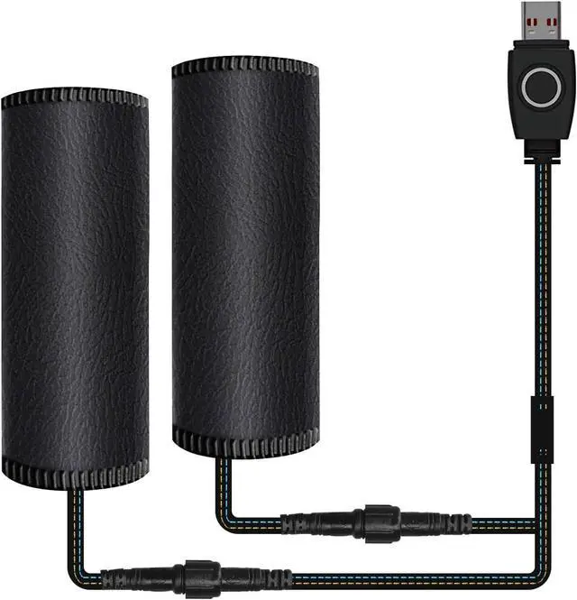 Main image of USB Heated Motorcycle Handlebar Grips 5V with 3-Level Temperature Control Anti-Slip PVC Hand Warmers with Waterproof Switch, Straps, Plug-and-Play for Motorbikes, Scooters, and ATVs