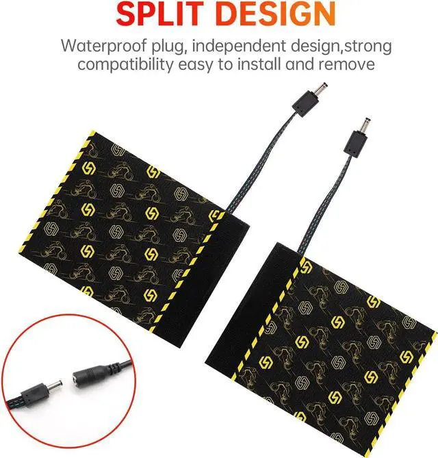 Alt view image 7 of 7 - Heated Motorcycle Handlebar Grips 12V with 5+1 Level Temperature Control and Memory Aramid Fiber Hand Warmers with Mount, Acc Connection, IP67 Waterproof, Easy Install for All 12V Motorbikes