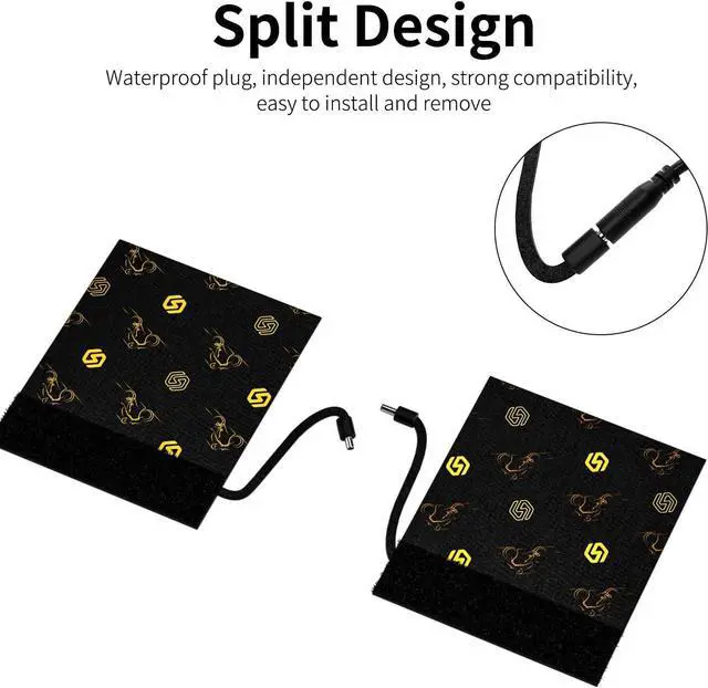 Alt view image 6 of 7 - Heated Motorcycle Handlebar Grips 12V with Smart Temperature Control 3-Level Adjustable Aramid Fiber Hand Warmers with Mount, IP67 Waterproof, Anti-Slip Pattern Design for All 12V Motorbikes