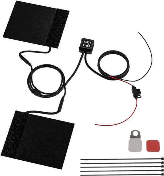 Main image of Heated Motorcycle Handlebar Grips 12V with Smart Temperature Control 3-Level Adjustable Aramid Fiber Hand Warmers with Mount, IP67 Waterproof, Easy Installation for All 12V Motorbikes