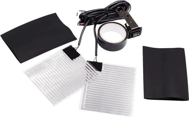 Alt view image 2 of 7 - Heated Motorcycle Handlebar Grips 12V Adjustable Temperature  Fast Heating PET Metal Film Hand Warmers for All 12V Motorbikes, Waterproof Switch, Easy Installation