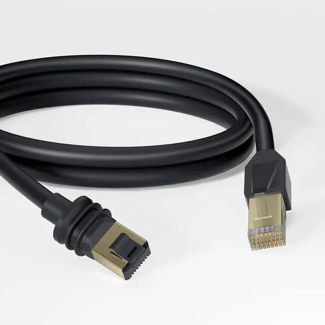 Alt view image 4 of 5 - Ethernet Cable Compatible with Starlink Mini, 8P8C Plug, Pure Copper Core, CAT6 Network Cable Compatible with PS5, PC, Laptop, Router, Outdoor Use (118.11, Inches)