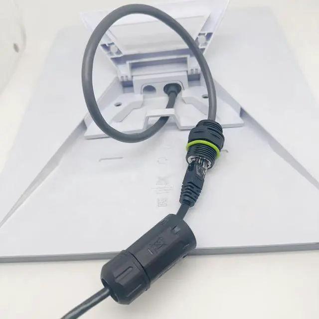 Alt view image 3 of 7 - 1Piece CAT6 Extension Cable with 8P8C Connector, Compatible with Starlink Gen 3, 0.305M/12in Length, IP68 Waterproof, Pure Copper Core, Zinc Alloy Module, 1000M Protocol Support