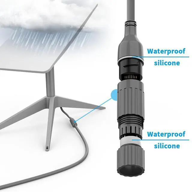 Alt view image 5 of 7 - 20-Pin to RJ45 Waterproof Extension Cable Compatible with Starlink Gen2 Router Ethernet Adapter, CAT6e Network Cable Support, 0.235m/9.25in, Outdoor Dustproof Coupler