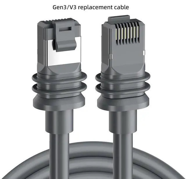 Alt view image 6 of 7 - Replacement Cable for Star Gen3 V3 Satellite System, Compatible with Link V3 Rectangular Dish, 8P8C Plug, Outdoor Pure Copper Network Patch Cable (78.74, Inches)