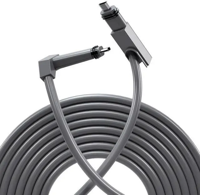 Alt view image 7 of 7 - Replacement Cable for Star Gen2 V2 Satellite System, Compatible with Starlink Rectangular Dishy, CAT5E Type-D Mini Connector, Outdoor Durable Weatherproof Cable (196.85, Inches)