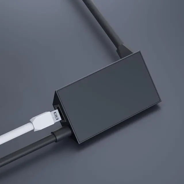 Alt view image 2 of 7 - Ethernet Adapter Compatible with Starlink GEN2 V2, 1M (3FT) PVC Type-D Mini to RJ45 Cable, Stable Network Connection for Router, Printer, Security Camera, PC and More